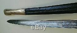 American CIVIL War M1850 Staff & Field Officer's Sword Signed W Clauberg C 1861