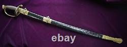American CIVIL War M 1850 C. Roby & Co Chelmford Mass Foot Officer Sword