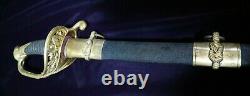 American CIVIL War M 1852 Ames Naval Officer Sword One Of 507 Made