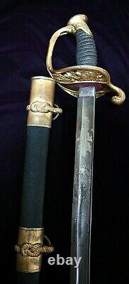 American CIVIL War M 1852 Ames Naval Officer Sword One Of 507 Made