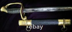 American CIVIL War M 1852 Ames Naval Officer Sword One Of 507 Made