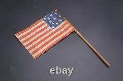 American Centennial 13 Star Parade Flag ca. 1861-1876 Medium Size 6