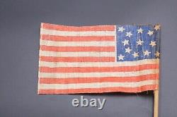 American Centennial 13 Star Parade Flag ca. 1861-1876 Medium Size 6