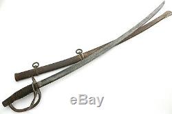 American Civil War era Confederate Cavalry Sword with Captured US 1865 Ames Co