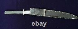 American Mexican War CIVIL War High Grade Bowie Knife With Ebony & Silver Grip