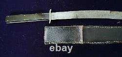 American Mexican War CIVIL War High Grade Bowie Knife With Ebony & Silver Grip