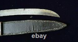 American Mexican War CIVIL War High Grade Bowie Knife With Ebony & Silver Grip