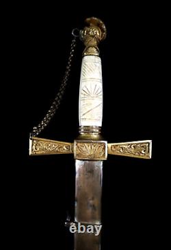 American Mexican War CIVIL War Knight Head Officer Sword Ca 1840-50