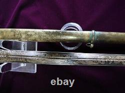 American Mexican War CIVIL War Officer Sword Palmetto Pommel Confederate Carried