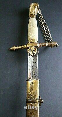 American Mexican War CIVIL War Presentation Grade High Officer Sword Ca 1840-48