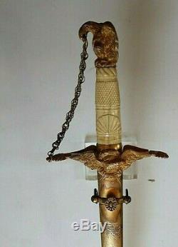 American Mexican War CIVIL War Presentation Grade High Officer Sword Ca 1840-48