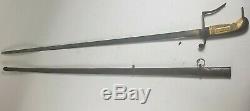 Antique 1820s-40s US Infantry Officer Sword with Scabbard Pre Civil War Gold