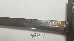 Antique 1820s-40s US Infantry Officer Sword with Scabbard Pre Civil War Gold