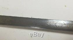 Antique 1820s-40s US Infantry Officer Sword with Scabbard Pre Civil War Gold