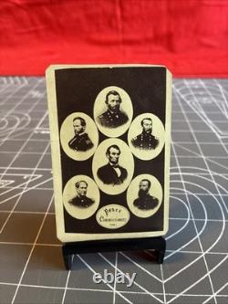 Antique 1860's Civil War Era CDV Peace Commissioners Card Extremely Rare Item