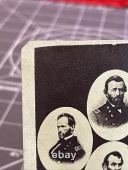 Antique 1860's Civil War Era CDV Peace Commissioners Card Extremely Rare Item