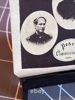 Antique 1860's Civil War Era CDV Peace Commissioners Card Extremely Rare Item