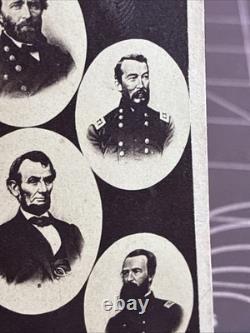 Antique 1860's Civil War Era CDV Peace Commissioners Card Extremely Rare Item