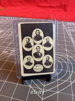 Antique 1860's Civil War Era CDV Peace Commissioners Card Extremely Rare Item