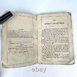 Antique 1861 Guerre Civile Nommé Soldat'S Poche Livre 8th Pa Cavalerie Co. M