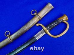 Antique 19 Century US Civil War Artillery Sword with Scabbard