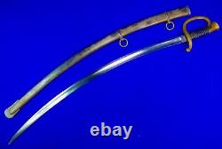 Antique 19 Century US Civil War Artillery Sword with Scabbard