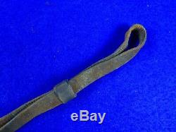 Antique 19 Century US Civil War Cavalry Sword Leather Portepee Knot and Hanger