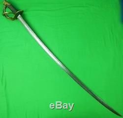 Antique 19 Century US Civil War Model 1840 German Made Cavalry Sword
