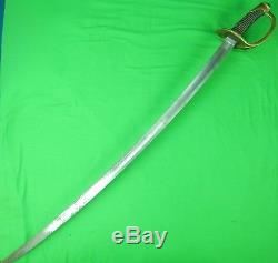 Antique 19 Century US Civil War Model 1840 German Made Cavalry Sword