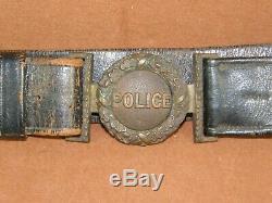 Antique 19th C. 1870's-80's Police Belt Buckle Chicago Illinois Post Civil War