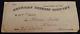 Antique 19th C. American Express Envelope $100 Wax Seals to Homer QUICK Cairo
