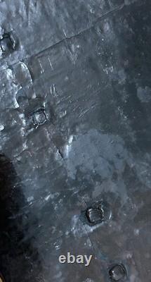 Antique 19th C Patriotic Folk Art Footstool-Civil War/Recon Era-Handmade SC Prov