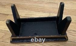 Antique 19th C Patriotic Folk Art Footstool-Civil War/Recon Era-Handmade SC Prov