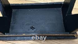 Antique 19th C Patriotic Folk Art Footstool-Civil War/Recon Era-Handmade SC Prov