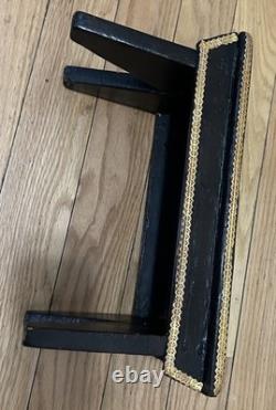 Antique 19th C Patriotic Folk Art Footstool-Civil War/Recon Era-Handmade SC Prov