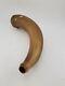 Antique 19th C Translucent Civil War Era American Natural Powder Horn 9 Long