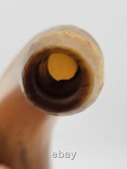 Antique 19th C Translucent Civil War Era American Natural Powder Horn 9 Long