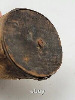Antique 19th Century Civil War Era American Natural Powder Horn 8 Long