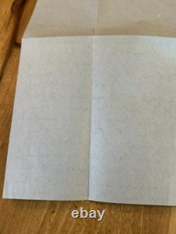 Antique 5/29/1859 Daily Union Office Letter MARCELLUS EMERY Confederate Support