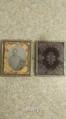 Antique Ambrotype Civil War Tin Type