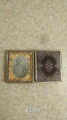 Antique Ambrotype Civil War Tin Type