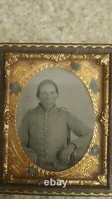 Antique Ambrotype Civil War Tin Type