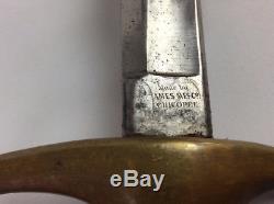 Antique Ames Civil war Musicians sword with Scabbard