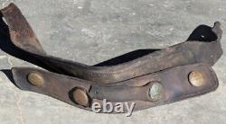 Antique Authentic US Civil War Horse Tack Collar Harness with 4 Brass Rosettes