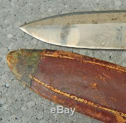 Antique BOWIE KNIFE US Civil War era by WADE & BUTCHER Sheffield