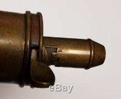 Antique CIVIL War American Flask & Cap Company Copper Rifle Stock Powder Flask