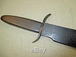 Antique CIVIL War Clip Point Bowie Knife Blacksmith Made