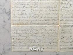 Antique CIVIL War Soldier Letter 1864 Virginia Detailing Battle Of Cold Harbor