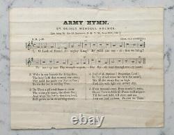 Antique CIVIL War Song Sheet Music Army Hymn By Oliver Wendell Holmes 1861