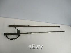 Antique CIVIL War Sword With Eagle & Crossed Rifles